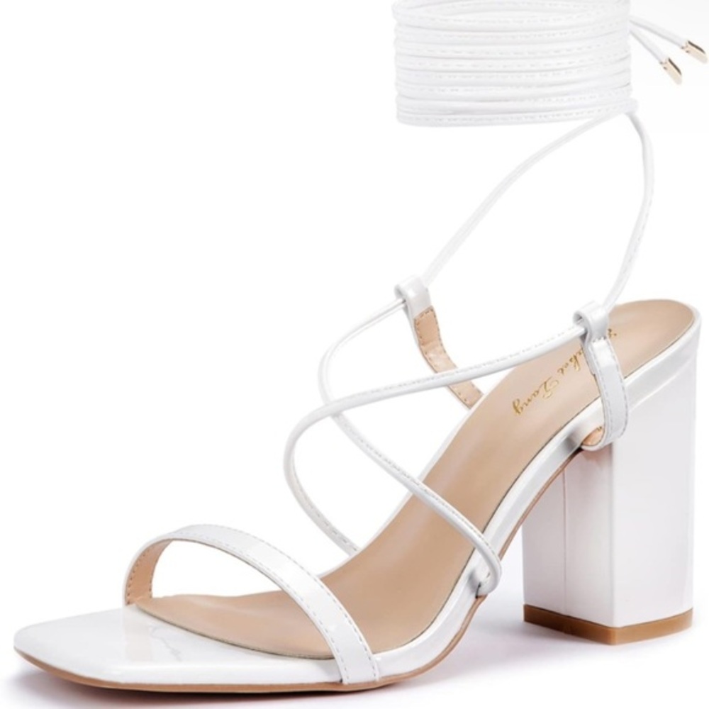 Elisabet Tang Lace Up Heels